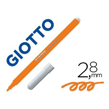 Rotulador Giotto Turbo Punta Media Lavable Color Naranja