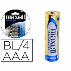 Pilas Maxell Alcalina 1.5 V AAA LR03 Blister de 4 unidades