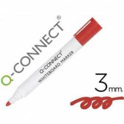 Rotulador Q-Connect pizarra blanca 3 mm color rojo