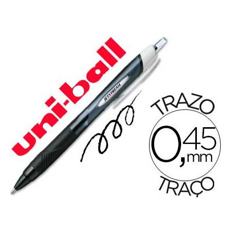 Rotulador-Bolígrafo roller Uni-Ball negro Jet Stream junior 0,45 mm SXN-150