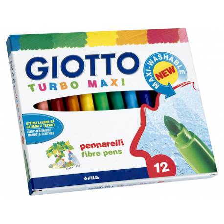 Giotto Rotuladores Turbo Color 10 Cajas de 12 Colores 