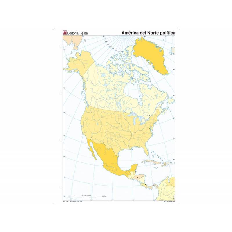 Mapa Mudo De America Del Norte Politico 24585 Materialescolares 4762