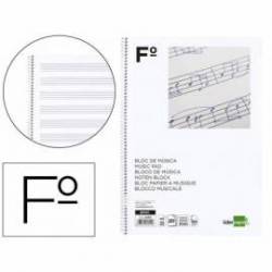 Bloc musica Liderpapel Folio vertical interlineado 3mm