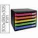 Fichero cajones sobremesa Exacompta Big-Box plus Iderama Arlequin 5 cajones apaisado multicolores
