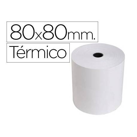 Rollo sumadora exacompta termico 80 mm x 80 mm 55 g/m2