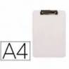 PORTANOTAS Q-CONNECT PLASTICO DIN A4 BLANCO 2,5MM