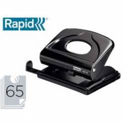 Taladrador Rapid FM20 color negro capacidad para 20 hojas