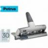 Taladrador Petrus 514 plata capacidad para 30 hojas
