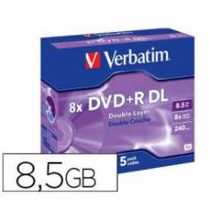 DVD+R VERBATIM Capacidad 8,5 GB duración 240 min