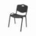 Silla PYC Robledo de PVC negro ergonomica y apilable
