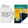 Tapa de Encuadernacion Polipropeno Fellowes DIN A4 Color Escarchado 500 micras pack 100 uds
