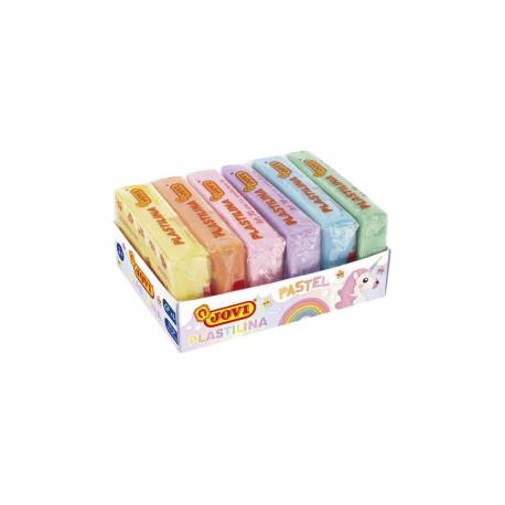 PLASTILINA JOVI 70 TAMAÑO PEQUEÑO , COLORES PASTEL SURTIDOS 50G