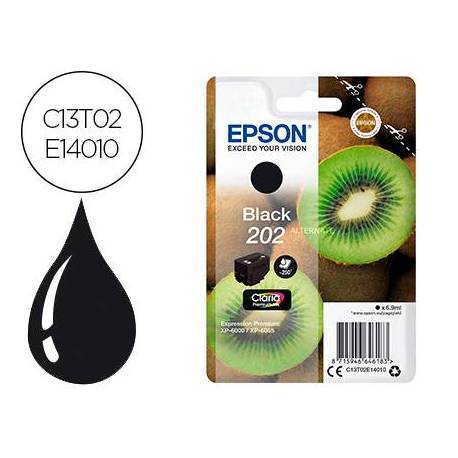 Cartucho Epson 202 Color Negro C13T02E14010