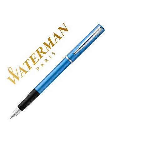 Pluma Waterman Allure azul lacado con estuche de regalo