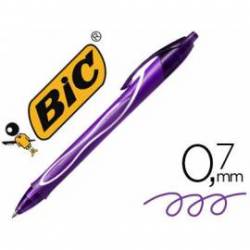 Boligrafo Bic Gelocity Quick Dry Retractil tinta gel color Purpura 0,7 mm