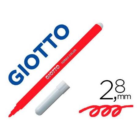 Rotulador Giotto Turbo Punta Media Lavable Color Rojo