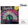 Rotulador permanente Sharpie punta fina Blister 20 de colores finos + 8 ultrafinos