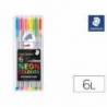 Rotulador Staedtler Triplus Neon estuche de 6 colores surtidos