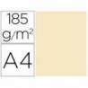 Cartulina Gvarro color carne A4 185 g/m2 Paquete de 50