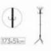 PERCHERO METALICO Q-CONNECT NEGRO 8 COLGADORES 173X51 CM