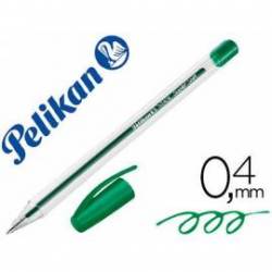 Bolígrafo Pelikan Stick Super Soft Verde de 0,4 mm