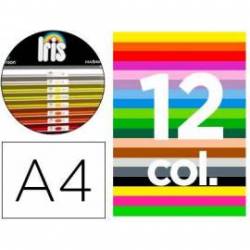 Cartulina Guarro DIN A4 185g/m2 Contenido "B" de 12 Colores Surtidos 100 hojas