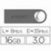 Memoria usb 16 Gb Q-CONNECT 3.0 Flash Premium Plateado