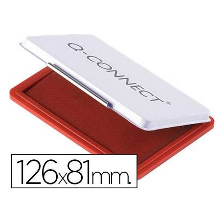 Tampon Q-Connect Nº 1 Color Rojo 126x81mm