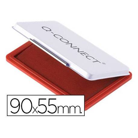 Tampon Q-Connect Nº 3 Color Rojo 90x55mm