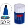 Rotulador Carioca Jumbo grueso caja 30 rotuladores azules