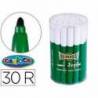 Rotulador Carioca Jumbo grueso caja 30 rotuladores verdes