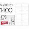Etiquetas Adhesivas marca Apli 1277