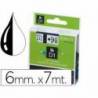 Cinta Dymo D1 Blanco Poliéster 6mmx7mt