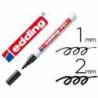 Rotulador Permanente Edding 751 Color Negro Punta Redonda