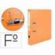 Archivador de palanca Liderpapel folio color naranja lomo 52 mm