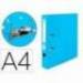 Archivador de palanca marca Liderpapel A4 celeste compresor metalico