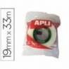Cinta adhesiva invisible marca Apli 33 m x 19 mm