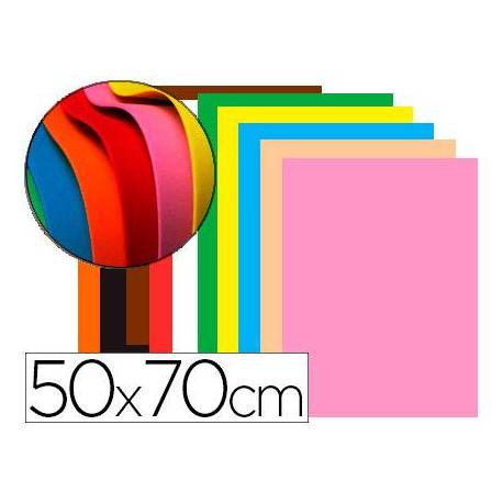 Goma Eva Liderpapel 50x70 cm 60 gr Espesor de 1,5 mm Colores Surtidos