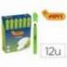 MARCADOR DE CERA GEL JOVI FLUORESCENTE VERDE CAJA DE 12 UNIDADES