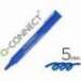 Rotulador Q-Connect punta de fibra permanente Color Azul 5mm