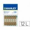 Lapices cera blanda Manley caja 12 unidades tierra sombra tostado