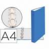 Carpeta Exacompta carton azul claro 4 anillas