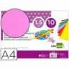 Goma eva liderpapel color rosa paquete de 10 hojas