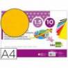 Goma eva liderpapel color amarillo paquete de 10 hojas