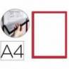 Marco porta anuncios magnético A4 color Rojo