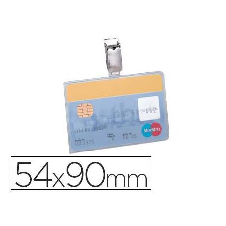 Identificador con pinza marca Durable horizontal