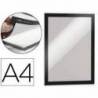 Porta anuncios Durable magnetico adhesivo A4 negro