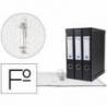 Modulo 3 archivadores pardo folio negro