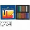Tiza Faber Castell 24 unidades colores surtidos