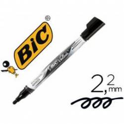 Rotulador Bic Velleda 2,2 mm color negro para pizarra blanca